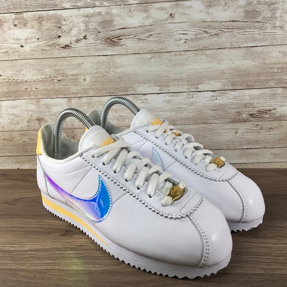 nike cortez white clear topaz gold